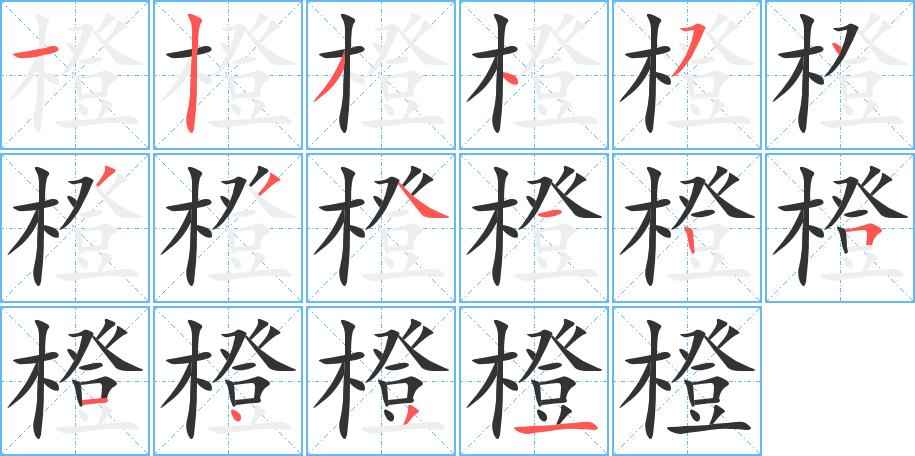 橙的筆順?lè)植窖菔?>
					
                    <hr />
                    <h2>橙的基本信息</h2>
                    <div   id=